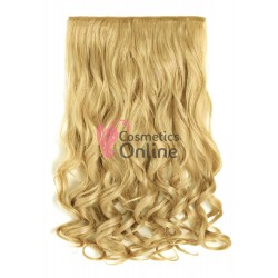 Extensie de par cu 5 Clips On delux dubla ondulata de 50 cm, Blond Honey Mixt 7211011